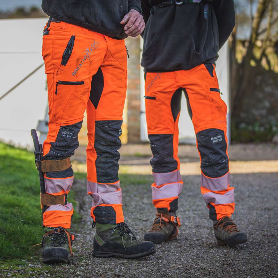 ATHV4060 Breatheflex Pro Type A Class 1 Chainsaw Trousers - Hi-Vis Orange - Arbortec Forestwear