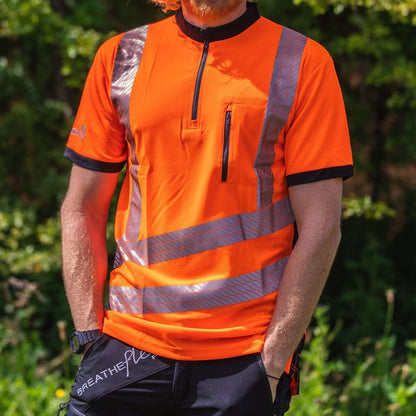 THHV2000 Treehog Short Sleeve T-Shirt - Hi Vis Orange