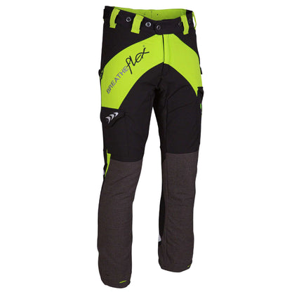 AT4050 Breatheflex Ladies Type C Class 1 Chainsaw Trousers - Lime - Arbortec Forestwear