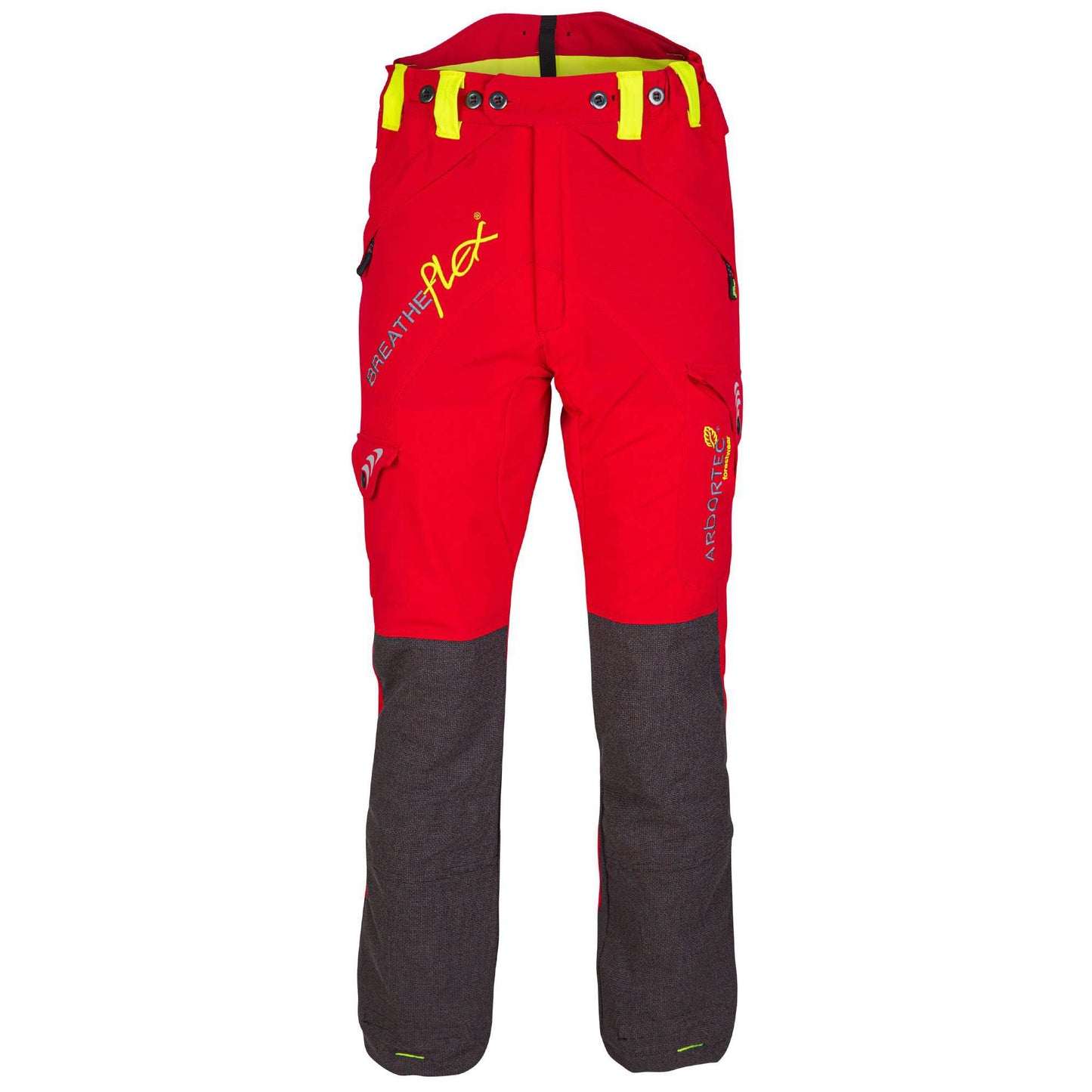 AT4010 Breatheflex Type A Class 1 Chainsaw Trousers - Red - Arbortec Forestwear