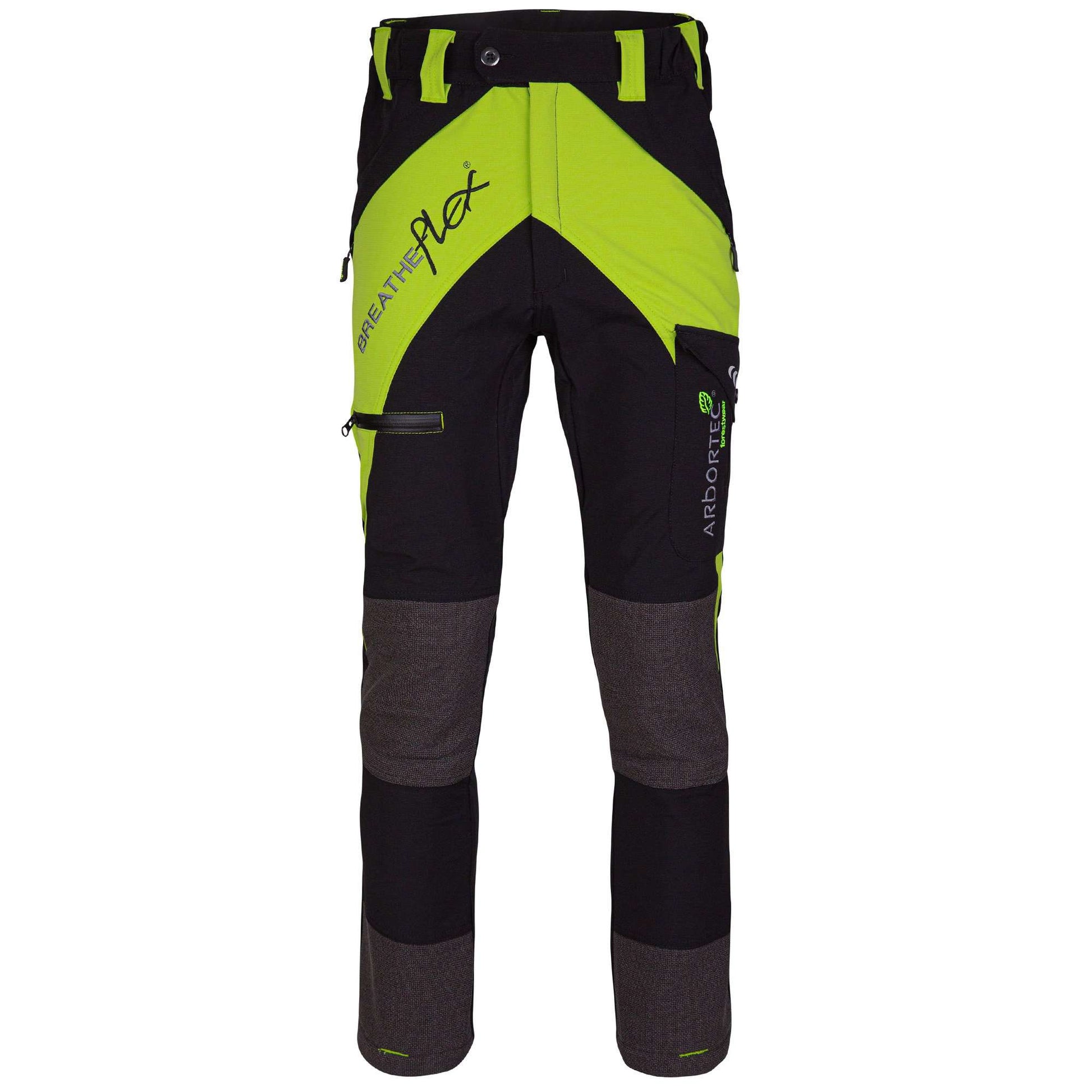 AT4110 Breatheflex Non-Protective Trousers - Lime - Arbortec Forestwear