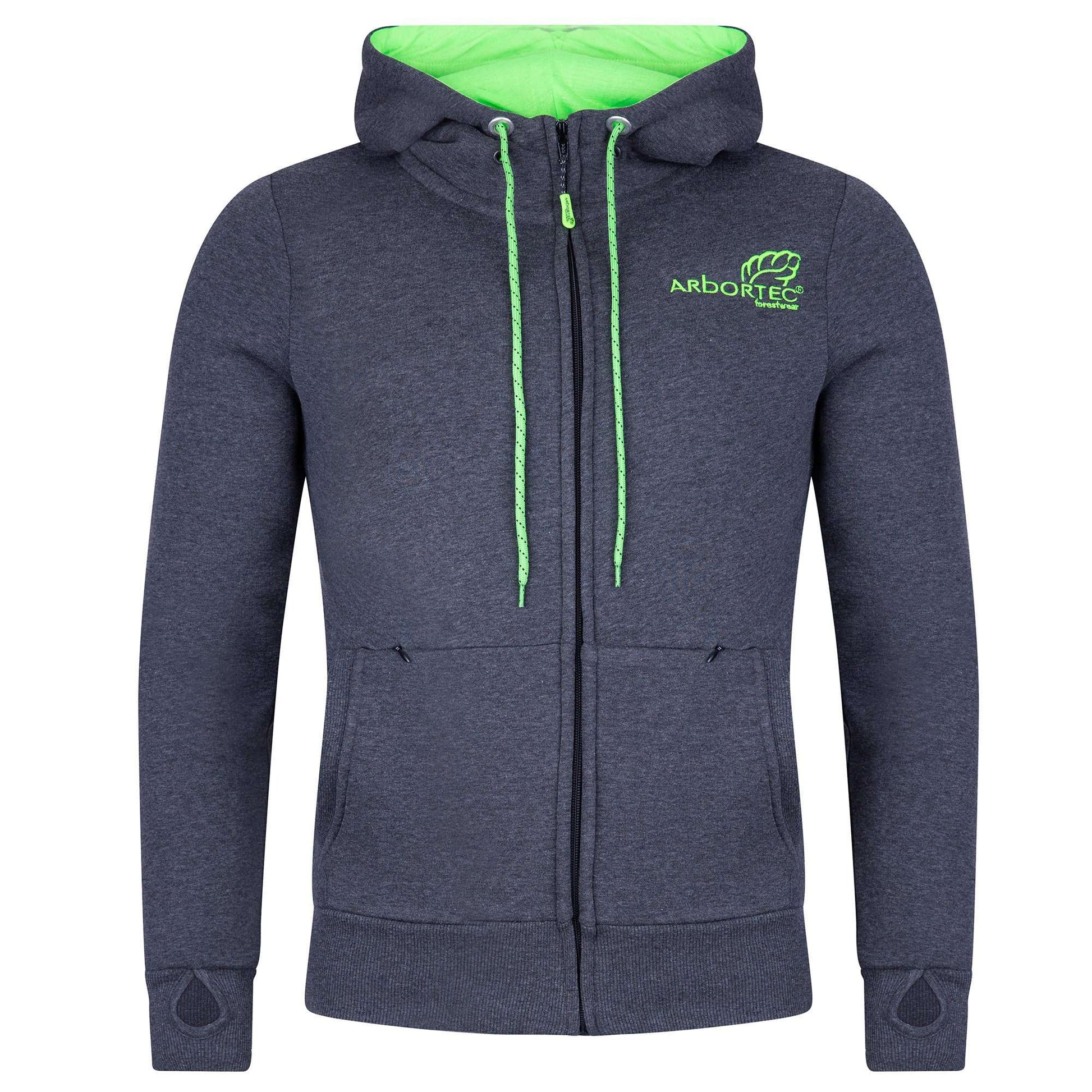 AT5020 Arbortec Zip Hoodie - Charcoal Grey - Arbortec Forestwear