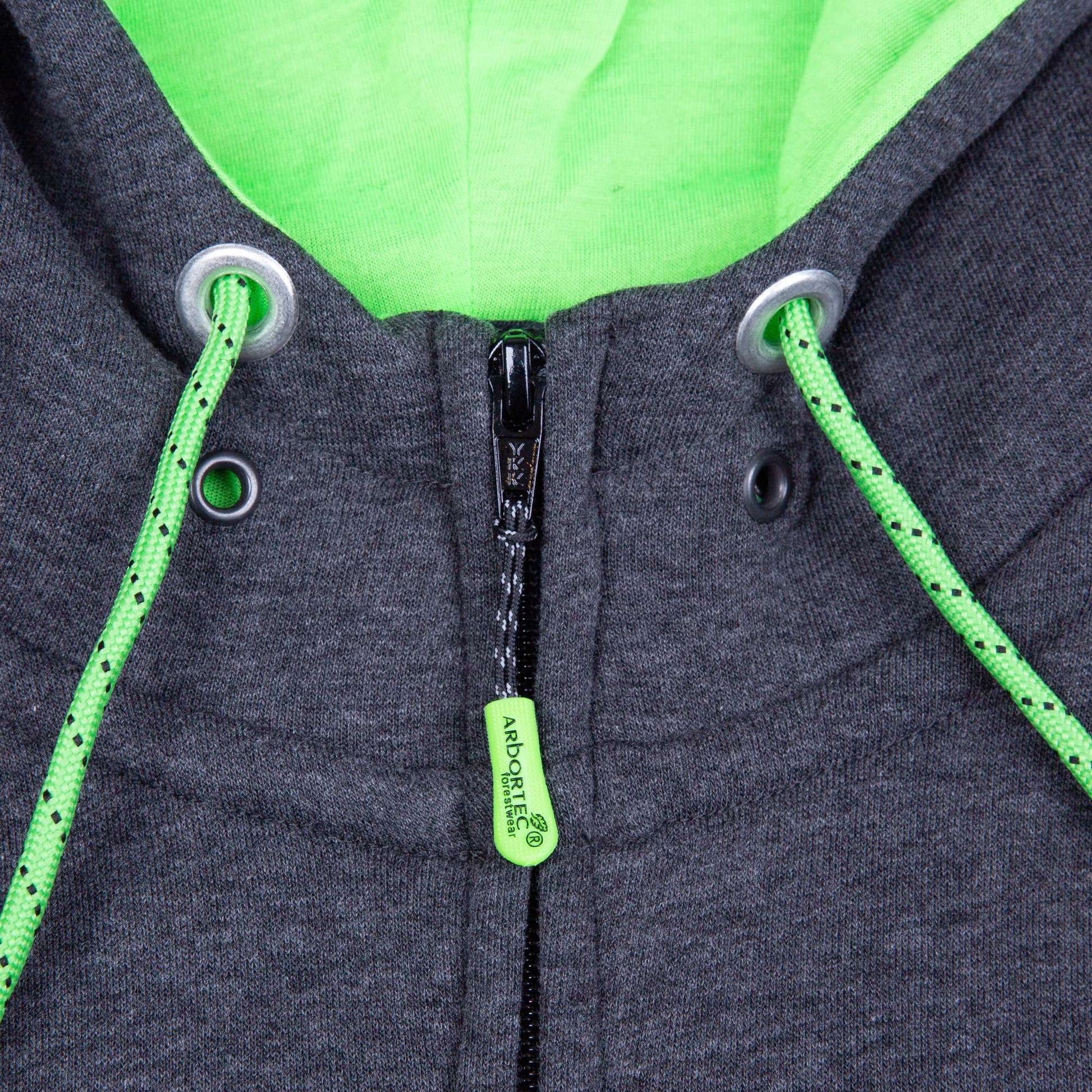 AT5020 Arbortec Zip Hoodie - Charcoal Grey - Arbortec Forestwear