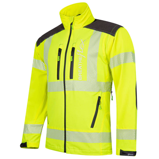 AT4000 Breatheflex Performance Work Jacket  - Hi Viz Yellow - Arbortec Forestwear