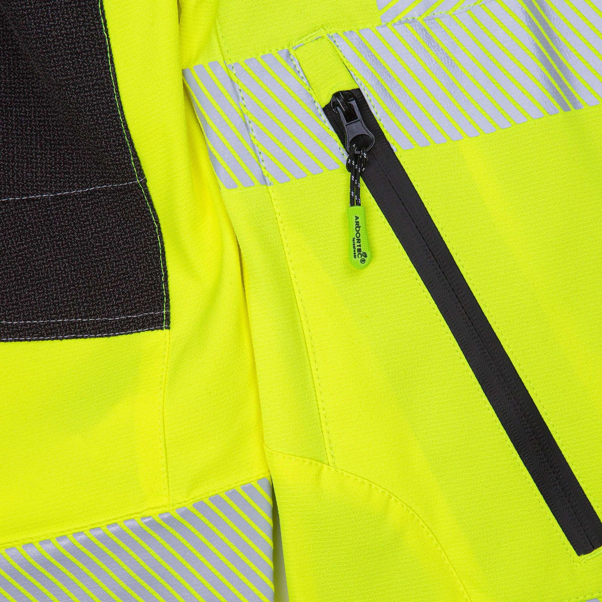 AT4000 Breatheflex Performance Work Jacket  - Hi Viz Yellow - Arbortec Forestwear