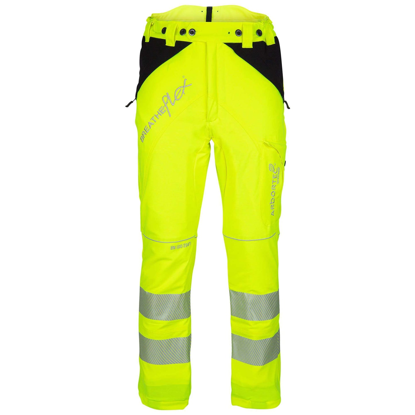 ATHV4010 Breatheflex Type A Class 1 Chainsaw Trousers - Hi-Viz Yellow - Arbortec Forestwear