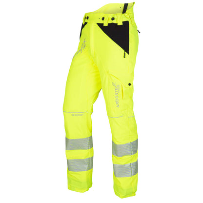 ATHV4010 Breatheflex Type A Class 1 Chainsaw Trousers - Hi-Viz Yellow - Arbortec Forestwear