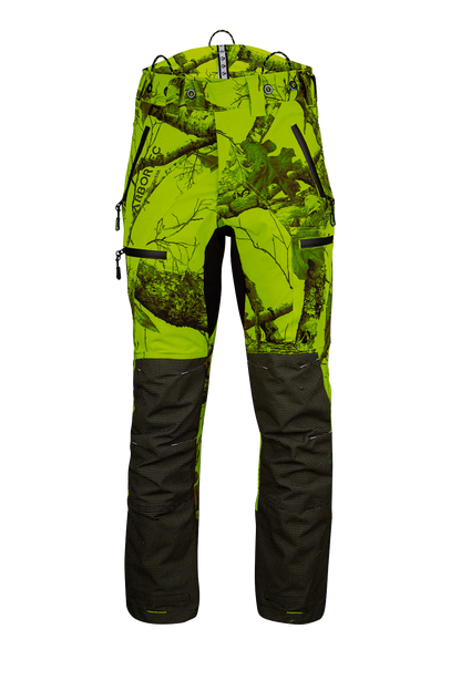 AT4060 UL - Breatheflex Pro Realtree Chainsaw Trousers Design A/Class 1 - Lime