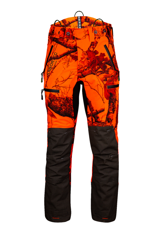 AT4060 - Breatheflex Pro Realtree Chainsaw Trousers Design A/Class 1 - Orange