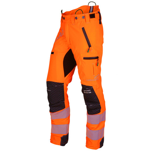 ATHV4070 Breatheflex Pro Chainsaw Trousers Design C Class 1 - Hi-Vis Orange