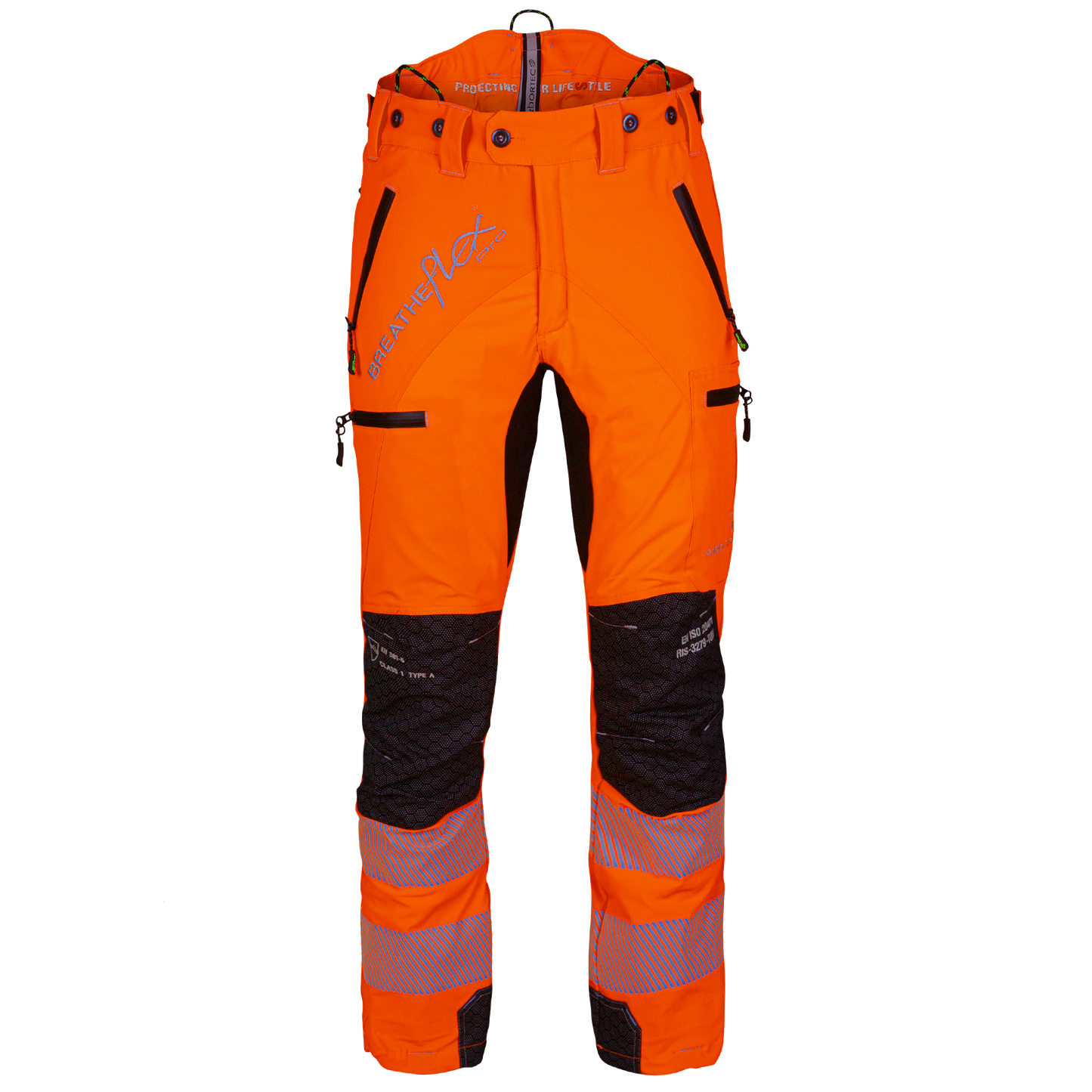 ATHV4060(US) Breatheflex Pro Chainsaw Trousers UL Rated - Hi-Vis Orange