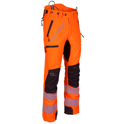 ATHV4060(US) Breatheflex Pro Chainsaw Trousers UL Rated - Hi-Vis Orange
