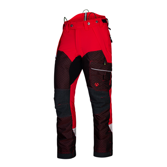 AT4080 - Arbortec Deep Forest Chainsaw Trousers Design A/Class 1 - Red