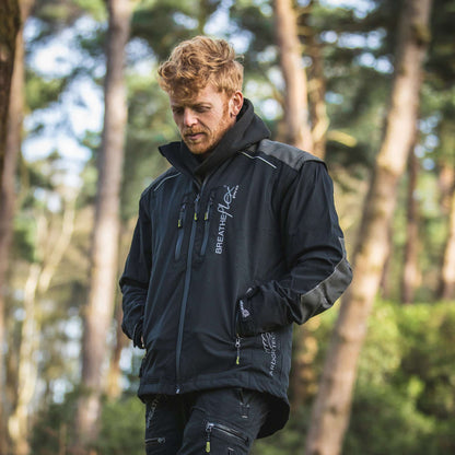 AT4100 Breatheflex Pro Work Jacket - Black - Arbortec Forestwear