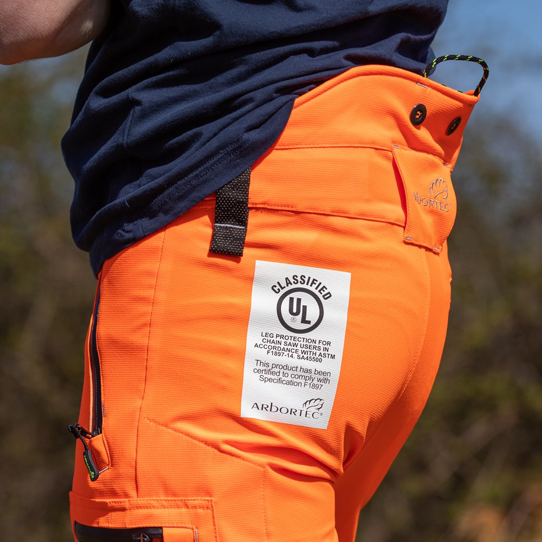 ATHV4060(US) Breatheflex Pro Chainsaw Trousers UL Rated - Hi-Vis Orange