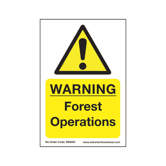 SS0050 Corex Safety Sign - Warning Forest Operations