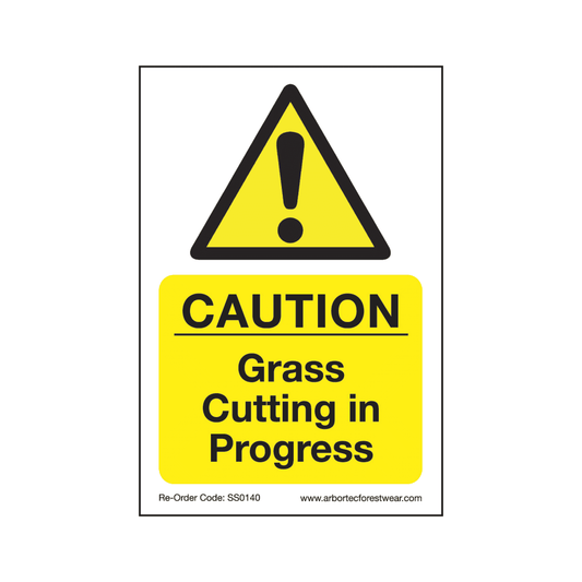 SS0140 Corex Safety Sign Grass Cutting in Progress