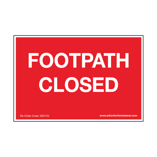 SS0120 Corex Safety Sign - Footpath Closed